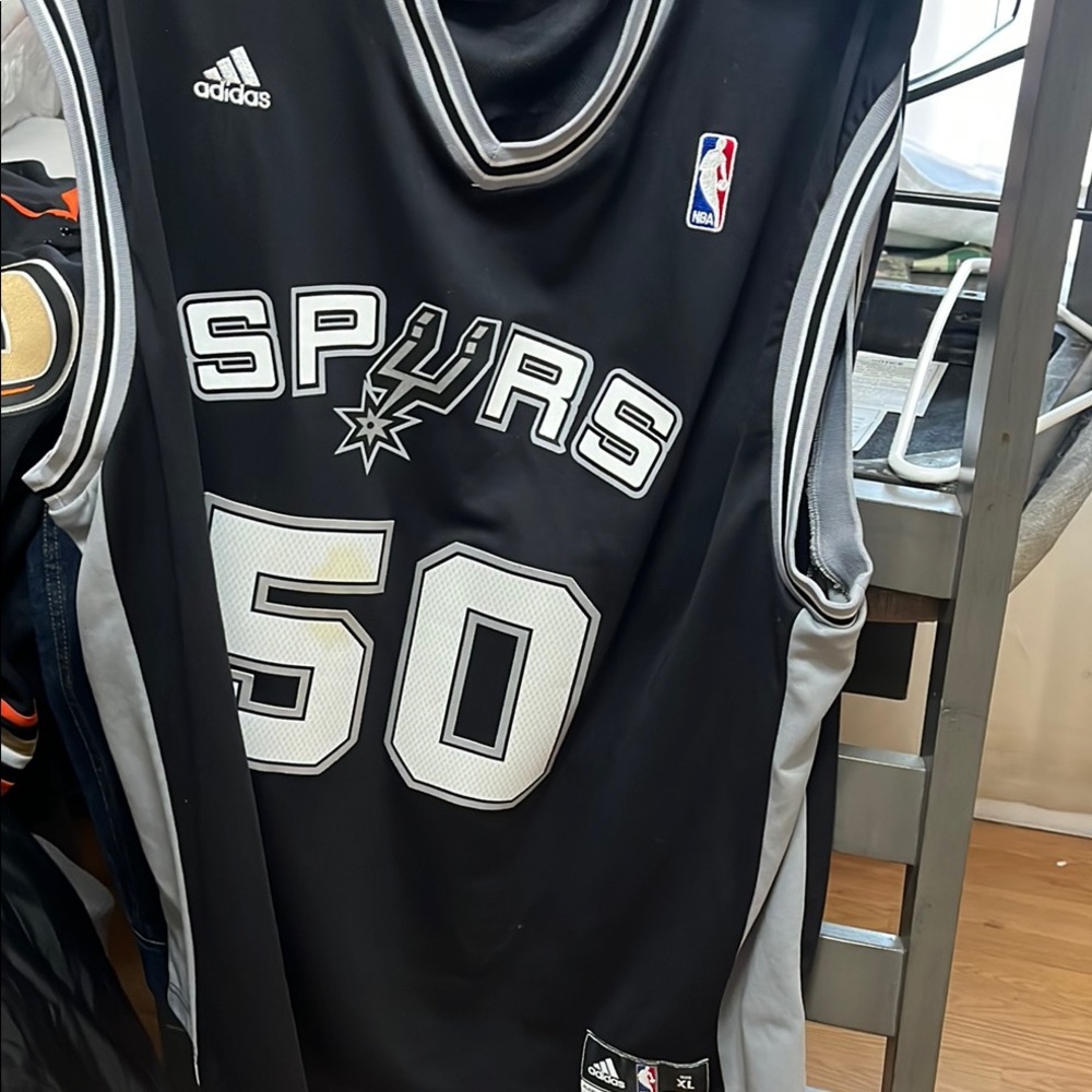 Adidas Spurs Black Basketball Jersey